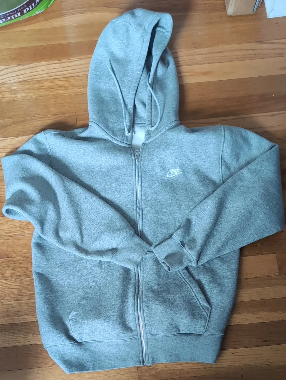 Nike Gray Full-Zip Hooded Sweatshirt